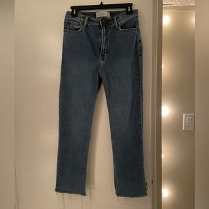 Abercrombie Ankle Straight Ultra High Rise